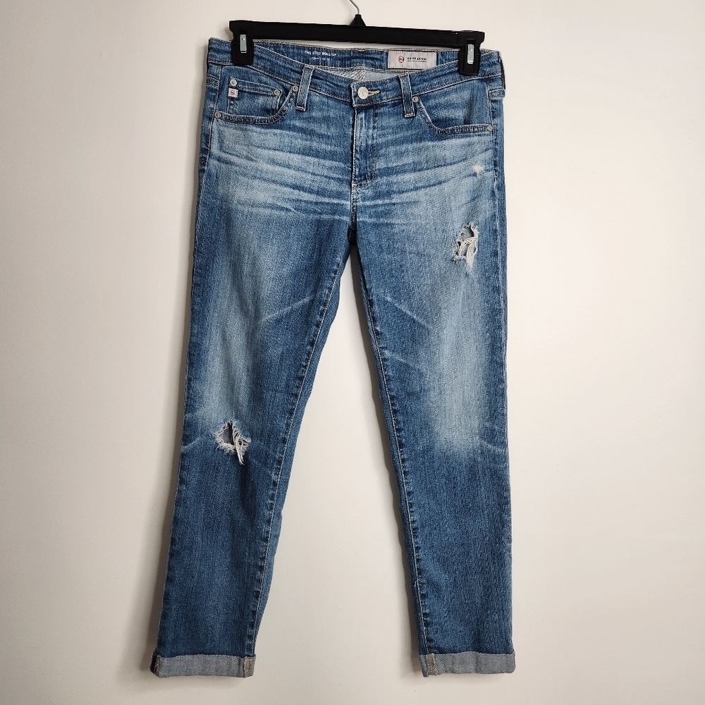 Adriano Goldschmied AG The Stilt Roll Up Cigarette Roll Up Ankle Jeans Size 29 - Picture 2 of 16